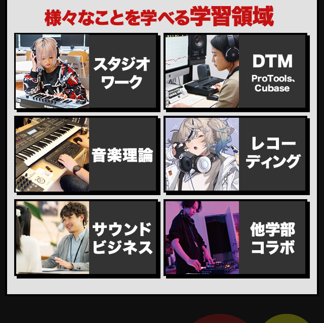 様々なことを学べる学習領域