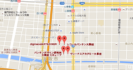 Cキューブ周辺地図