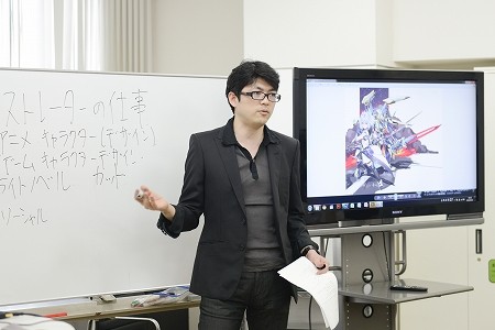 東京校 イラストレーター メカニックデザイナー黒銀氏講演会 女の子 メカのキャラクターデザインのコツ とは ゲーム専門の学校 バンタンゲームアカデミー